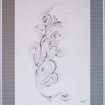 18 - FLEUR D'EPIS -crayon de bois - 42 x 54 