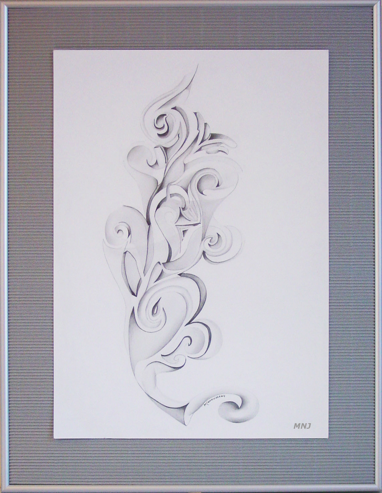 18 - FLEUR D'EPIS -crayon de bois - 42 x 54 