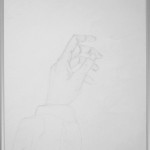  LA MAIN S'EVEILLE -Crayon - 30,5 x 42,5