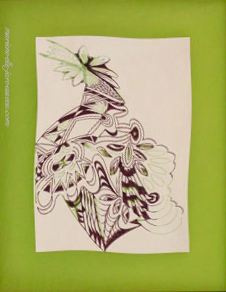10 - BIZARRE-1 Feutre sur papier - 54,5 x 67 - Fév 1993